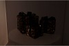 SPARKLE GIFTBOX LEOPARD LED S/3 10X11/13X13/15X17CM