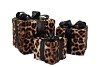 SPARKLE GIFTBOX LEOPARD LED S/3 15X18/20X23/25X28CM