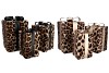 SPARKLE GIFTBOX LEOPARD LED S/3 15X25/20X35/25X42CM