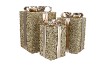SPARKLE GIFTBOX BLACK LED S/3 15X25/20X35/25X42CM NM