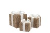 SPARKLE GIFTBOX COZY GOLD LED S/3 10X11/13X13/15X17CM