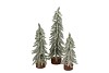 SNOWFLAKE NORDIC GREEN TREE SLIM 37CM