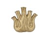 AGLIO GOLD VASE OVAL 20X9X19CM