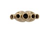AGLIO GOLD VASE OVAL 20X9X19CM