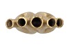 AGLIO GOLD VASE OVAL 36X17X33CM