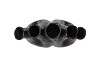 AGLIO BLACK  VASE OVAL 25X11X24CM NM