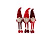 GNOME JOLLY RED TEDDY ASS 10X7X30CM