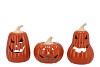 JOLIE SCOTTISH ORANGE PUMPKIN T-LIGHT 13X13X19CM