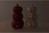 JOLIE SCOTTISH ORANGE PUMPKIN LED LIGHT 12X12X24 CM