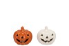JOLIE SCOTTISH ORANGE PUMPKIN LED LIGHT 8X8X7CM