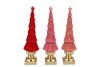 FABY JOLLY PINK XMAS TREE ASS 10X10X36CM