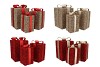 SPARKLE GIFTBOX RED LED S/3 15X25/20X35/25X42CM NM