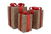 SPARKLE GIFTBOX RED LED S/3 15X25/20X35/25X42CM
