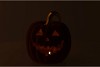 AUTUMN FLOCK SCOTTISH GREEN PUMPKIN FACE LED 13X13X14CM NM