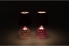 LUCE JOLLY PINK GLASS GLOBE LED ASS 11X11X20CM