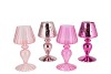 LUCE JOLLY PINK T-LIGHT HOLDER ASS 9X9X18CM