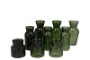 JAZZ MAJESTIC GREEN MIX COLORED VASE ASS 7X14CM