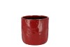 IRON STONE RED GLAZED POT 9X8CM