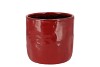 IRON STONE RED GLAZED POT 13X13CM