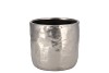 IRON STONE SILVER GLAZED POT 12X11CM