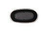 IRON STONE SILVER GLAZED OVAL POT 25X13X11CM