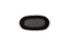 IRON STONE SILVER GLAZED OVAL POT 23X9X10CM