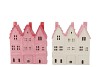 JOLIE JOLLY PINK HOUSE T-LIGHT ASS. 8X7X26CM