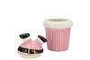 JOLIE JOLLY PINK SANTA JAR 12X11X17CM