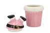 JOLIE JOLLY PINK SANTA JAR 14X14X21CM