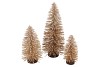 SPARKLE TREE SNOW COZY GOLD 30X16CM