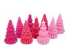 CANDLE FROSTY PAGODA TREE JOLLY PINK MIX ASS 7X14CM ASS