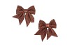 DECO SHINE BOW SCOTTISH COPPER 12X13CM P/2