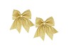 DECO SHINE BOW COZY GOLD 19X24CM P/2