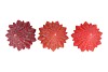 CANDLE FROSTY X-MAS TREE WILD RED MIX 9X20CM ASS