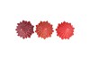CANDLE FROSTY X-MAS TREE WILD RED MIX 6X12CM ASS