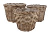 RATTAN KUBOO BASKET S/3 21X20/25X21/28X22CM