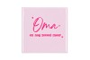 TILE OMA EN NOG ZOVEEL MEER PINK 10X10X1CM