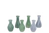 FENNA GREEN MIX VASE FLOWER ASS 6X12CM NM