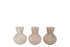 FELINE NATURAL MIX VASE ASS 12X15CM