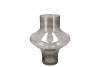 FILOU GREY VASE SPHERE 17X20CM