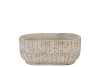 NOLA GREY BOWL 26X13X11CM