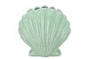SHELLA GREEN VASE SCALLOP 26X15X26CM
