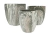 MONTY GREEN POT S/3 31X31/26X27/21X23CM