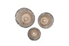 MONTY GREY POT ROUGH S/3 25X21/21X18/16X15CM