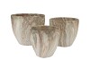 MONTY SAND POT ROUGH S/3 25X21/21X18/16X15CM