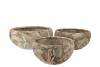 MONTY SAND BOWL S/3 43X18/33X17/27X15CM