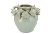 SHELLA LIGHT GREEN VASE SHELL 29X29X24CM