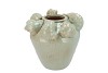 SHELLA LIGHT GREEN VASE 24X24X23CM