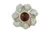 SHELLA LIGHT GREEN VASE 24X24X23CM