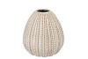 PEARL GREY VASE 18X18X18CM NM